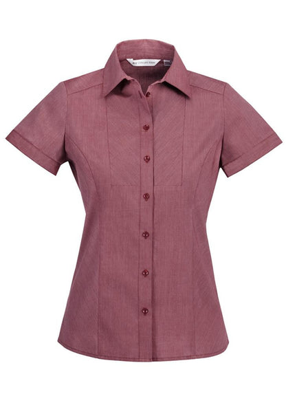 Ladies Chevron Short Sleeve Shirt  (S122LS)