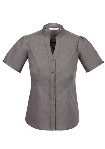 Ladies Chevron Stand Collar Sleeve Shirt (S262LS)